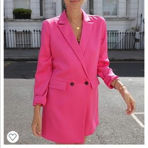 The Drop Amazon Fuchsia Long Blazer XS NWOT